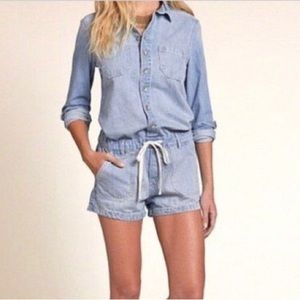 Hollister Size Medium Denim Romper